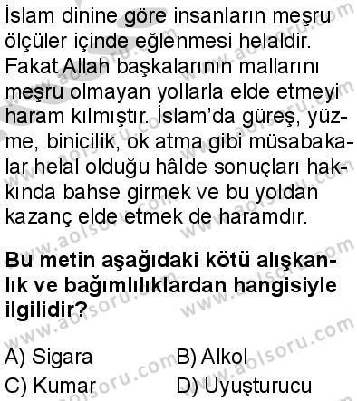 Temel Dini Bilgiler 2 Dersi 2024-2025 yılı 2. Dönem sınavı 10. Soru Temel Dini Bilgiler 2 Dersi 2024-2025 yılı 2. Dönem sınavı 10. Soru