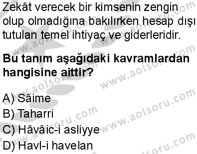 Fıkıh 2 Dersi 2024-2025 yılı 2. Dönem sınavı 4. Soru Fıkıh 2 Dersi 2024-2025 yılı 2. Dönem sınavı 4. Soru