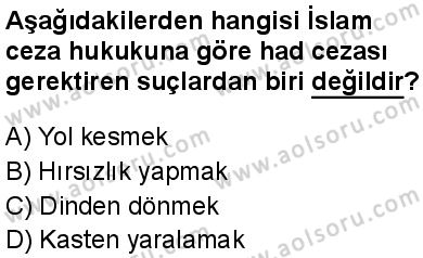 Fıkıh 2 Dersi 2024-2025 yılı 2. Dönem sınavı 10. Soru Fıkıh 2 Dersi 2024-2025 yılı 2. Dönem sınavı 10. Soru
