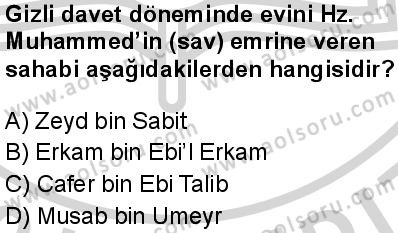 Seçmeli Peygamberimizin Hayatı 6 Dersi 2024-2025 yılı 2. Dönem sınavı 7. Soru Seçmeli Peygamberimizin Hayatı 6 Dersi 2024-2025 yılı 2. Dönem sınavı 7. Soru