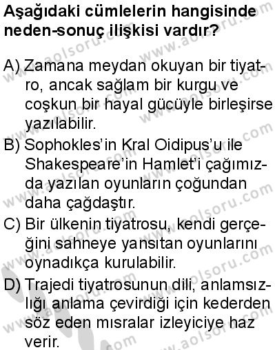 Türk Dili ve Edebiyatı 1 Dersi 2024-2025 yılı 2. Dönem sınavı 10. Soru Türk Dili ve Edebiyatı 1 Dersi 2024-2025 yılı 2. Dönem sınavı 10. Soru