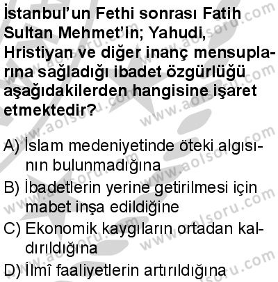 İslam Kültür ve Medeniyeti 2 Dersi 2024-2025 yılı 2. Dönem sınavı 9. Soru İslam Kültür ve Medeniyeti 2 Dersi 2024-2025 yılı 2. Dönem sınavı 9. Soru