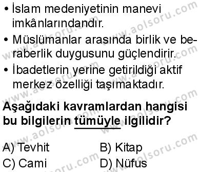 İslam Kültür ve Medeniyeti 2 Dersi 2024-2025 yılı 2. Dönem sınavı 10. Soru İslam Kültür ve Medeniyeti 2 Dersi 2024-2025 yılı 2. Dönem sınavı 10. Soru