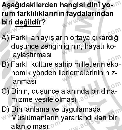 Kelam 2 Dersi 2024-2025 yılı 2. Dönem sınavı 4. Soru Kelam 2 Dersi 2024-2025 yılı 2. Dönem sınavı 4. Soru