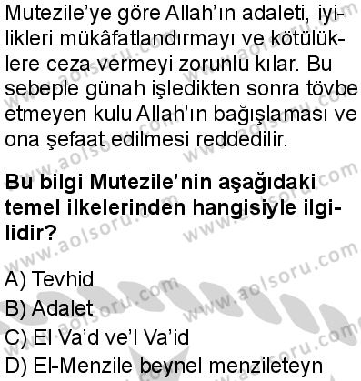 Kelam 2 Dersi 2024-2025 yılı 2. Dönem sınavı 6. Soru Kelam 2 Dersi 2024-2025 yılı 2. Dönem sınavı 6. Soru