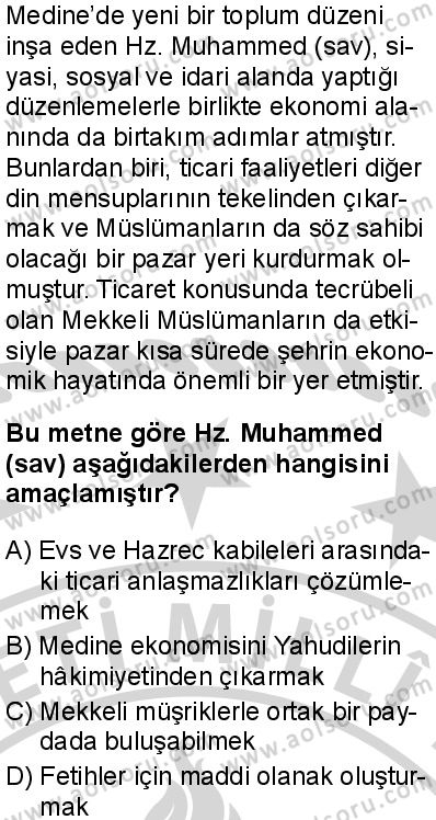 Siyer 2 Dersi 2024-2025 yılı 2. Dönem sınavı 7. Soru Siyer 2 Dersi 2024-2025 yılı 2. Dönem sınavı 7. Soru