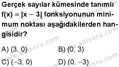 Matematik 1 Dersi 2024-2025 yılı 2. Dönem sınavı 7. Soru Matematik 1 Dersi 2024-2025 yılı 2. Dönem sınavı 7. Soru