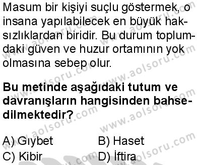 Din Kültürü ve Ahlak Bilgisi 4 Dersi 2024-2025 yılı 2. Dönem sınavı 4. Soru Din Kültürü ve Ahlak Bilgisi 4 Dersi 2024-2025 yılı 2. Dönem sınavı 4. Soru