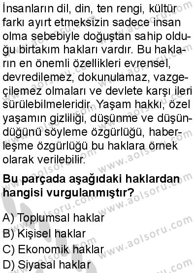 Felsefe 2 Dersi 2024-2025 yılı 2. Dönem sınavı 8. Soru Felsefe 2 Dersi 2024-2025 yılı 2. Dönem sınavı 8. Soru