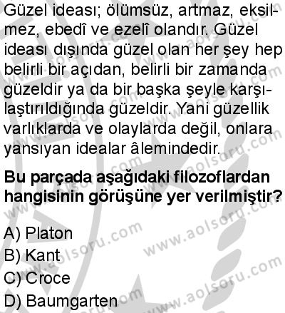 Felsefe 2 Dersi 2024-2025 yılı 2. Dönem sınavı 9. Soru Felsefe 2 Dersi 2024-2025 yılı 2. Dönem sınavı 9. Soru