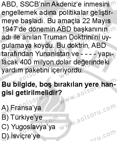 T.C. İnklap Tarihi ve Atatürkçülük 2 Dersi 2024-2025 yılı 2. Dönem sınavı 5. Soru T.C. İnklap Tarihi ve Atatürkçülük 2 Dersi 2024-2025 yılı 2. Dönem sınavı 5. Soru