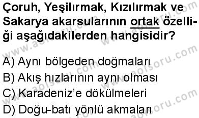 Coğrafya 3 Dersi 2024-2025 yılı 2. Dönem sınavı 8. Soru Coğrafya 3 Dersi 2024-2025 yılı 2. Dönem sınavı 8. Soru