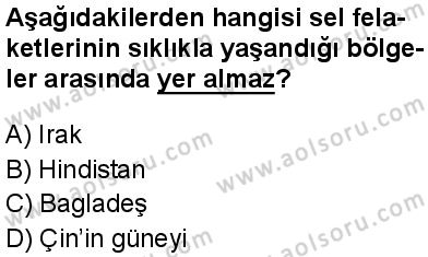 Coğrafya 4 Dersi 2024-2025 yılı 2. Dönem sınavı 8. Soru Coğrafya 4 Dersi 2024-2025 yılı 2. Dönem sınavı 8. Soru