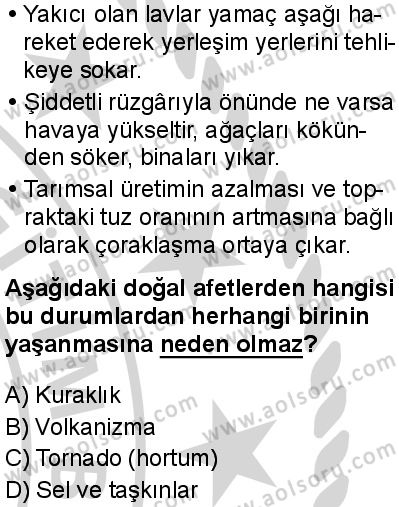Coğrafya 4 Dersi 2024-2025 yılı 2. Dönem sınavı 9. Soru Coğrafya 4 Dersi 2024-2025 yılı 2. Dönem sınavı 9. Soru