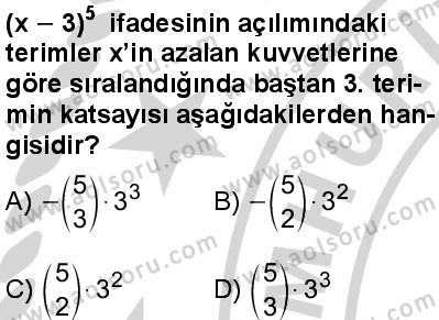 Matematik 3 Dersi 2024-2025 yılı 2. Dönem sınavı 2. Soru Matematik 3 Dersi 2024-2025 yılı 2. Dönem sınavı 2. Soru