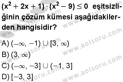 Seçmeli Matematik 1 Dersi 2024-2025 yılı 2. Dönem sınavı 10. Soru Seçmeli Matematik 1 Dersi 2024-2025 yılı 2. Dönem sınavı 10. Soru