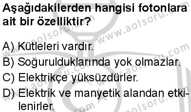 Seçmeli Fizik 4 Dersi 2024-2025 yılı 2. Dönem sınavı 6. Soru Seçmeli Fizik 4 Dersi 2024-2025 yılı 2. Dönem sınavı 6. Soru