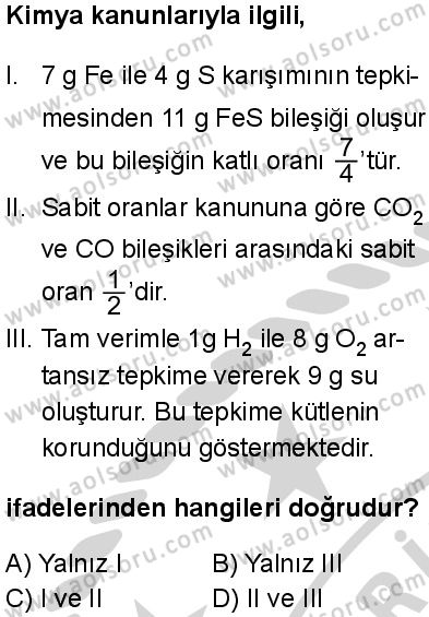 Kimya 3 Dersi 2024-2025 yılı 2. Dönem sınavı 1. Soru Kimya 3 Dersi 2024-2025 yılı 2. Dönem sınavı 1. Soru