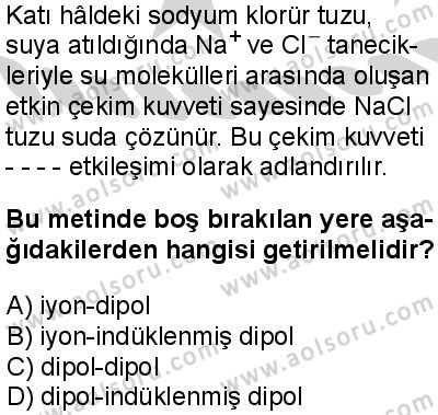 Kimya 3 Dersi 2024-2025 yılı 2. Dönem sınavı 7. Soru Kimya 3 Dersi 2024-2025 yılı 2. Dönem sınavı 7. Soru