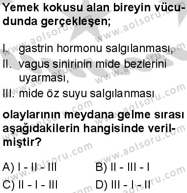 Seçmeli Biyoloji 1 Dersi 2024-2025 yılı 2. Dönem sınavı 6. Soru Seçmeli Biyoloji 1 Dersi 2024-2025 yılı 2. Dönem sınavı 6. Soru