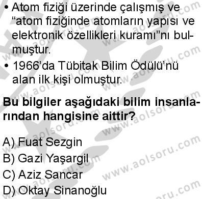 Seçmeli Çağdaş Türk ve Dünyası Tarihi 2 Dersi 2024-2025 yılı 2. Dönem sınavı 9. Soru Seçmeli Çağdaş Türk ve Dünyası Tarihi 2 Dersi 2024-2025 yılı 2. Dönem sınavı 9. Soru