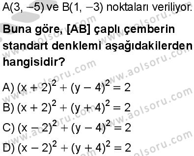 Seçmeli Matematik 4 Dersi 2024-2025 yılı 2. Dönem sınavı 10. Soru Seçmeli Matematik 4 Dersi 2024-2025 yılı 2. Dönem sınavı 10. Soru