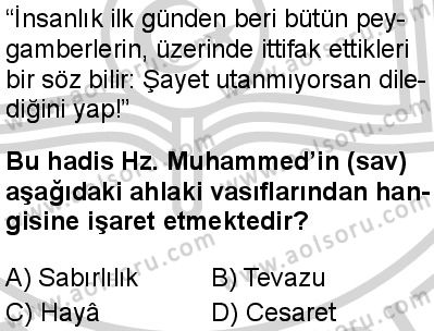 Seçmeli Peygamberimizin Hayatı 3 Dersi 2024-2025 yılı 2. Dönem sınavı 1. Soru Seçmeli Peygamberimizin Hayatı 3 Dersi 2024-2025 yılı 2. Dönem sınavı 1. Soru