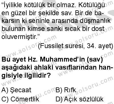 Seçmeli Peygamberimizin Hayatı 3 Dersi 2024-2025 yılı 2. Dönem sınavı 2. Soru Seçmeli Peygamberimizin Hayatı 3 Dersi 2024-2025 yılı 2. Dönem sınavı 2. Soru
