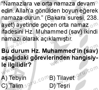 Seçmeli Peygamberimizin Hayatı 3 Dersi 2024-2025 yılı 2. Dönem sınavı 4. Soru Seçmeli Peygamberimizin Hayatı 3 Dersi 2024-2025 yılı 2. Dönem sınavı 4. Soru