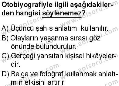 Türk Dili ve Edebiyatı 2 Dersi 2024-2025 yılı 2. Dönem sınavı 3. Soru Türk Dili ve Edebiyatı 2 Dersi 2024-2025 yılı 2. Dönem sınavı 3. Soru