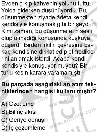 Türk Dili ve Edebiyatı 2 Dersi 2024-2025 yılı 2. Dönem sınavı 4. Soru Türk Dili ve Edebiyatı 2 Dersi 2024-2025 yılı 2. Dönem sınavı 4. Soru