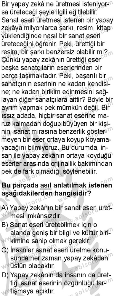 Türk Dili ve Edebiyatı 5 Dersi 2024-2025 yılı 2. Dönem sınavı 7. Soru Türk Dili ve Edebiyatı 5 Dersi 2024-2025 yılı 2. Dönem sınavı 7. Soru