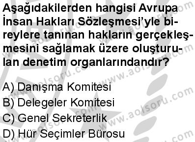 Seçmeli Demokrasi ve İnsan Hakları 2 Dersi 2024-2025 yılı 2. Dönem sınavı 4. Soru Seçmeli Demokrasi ve İnsan Hakları 2 Dersi 2024-2025 yılı 2. Dönem sınavı 4. Soru