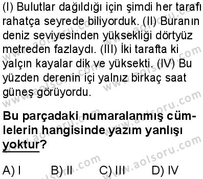 Seçmeli Türk Dili ve Edebiyatı 1 Dersi 2024-2025 yılı 2. Dönem sınavı 2. Soru Seçmeli Türk Dili ve Edebiyatı 1 Dersi 2024-2025 yılı 2. Dönem sınavı 2. Soru