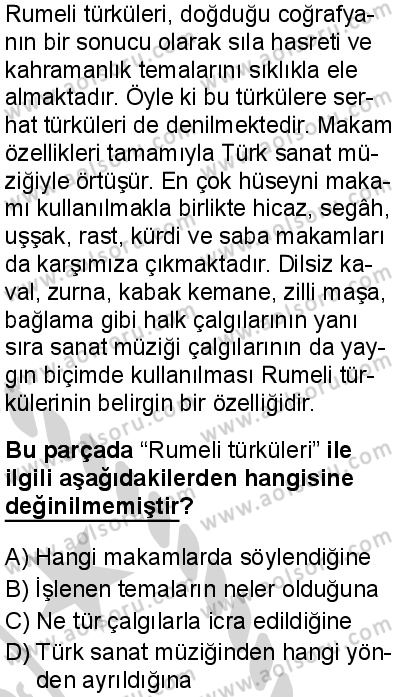 Seçmeli Türk Dili ve Edebiyatı 1 Dersi 2024-2025 yılı 2. Dönem sınavı 9. Soru Seçmeli Türk Dili ve Edebiyatı 1 Dersi 2024-2025 yılı 2. Dönem sınavı 9. Soru