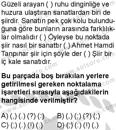 Seçmeli Türk Dili ve Edebiyatı 2 Dersi 2024-2025 yılı 2. Dönem sınavı 3. Soru Seçmeli Türk Dili ve Edebiyatı 2 Dersi 2024-2025 yılı 2. Dönem sınavı 3. Soru