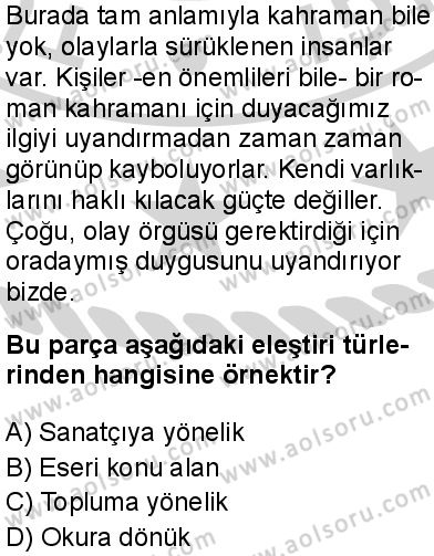 Seçmeli Türk Dili ve Edebiyatı 2 Dersi 2024-2025 yılı 2. Dönem sınavı 5. Soru Seçmeli Türk Dili ve Edebiyatı 2 Dersi 2024-2025 yılı 2. Dönem sınavı 5. Soru