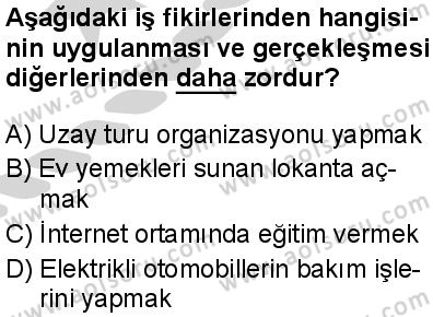 Seçmeli Girişimcilik 2 Dersi 2024-2025 yılı 2. Dönem sınavı 6. Soru Seçmeli Girişimcilik 2 Dersi 2024-2025 yılı 2. Dönem sınavı 6. Soru
