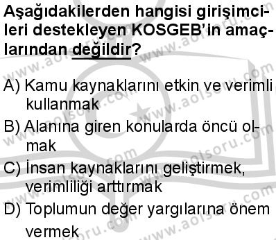 Seçmeli Girişimcilik 2 Dersi 2024-2025 yılı 2. Dönem sınavı 10. Soru Seçmeli Girişimcilik 2 Dersi 2024-2025 yılı 2. Dönem sınavı 10. Soru