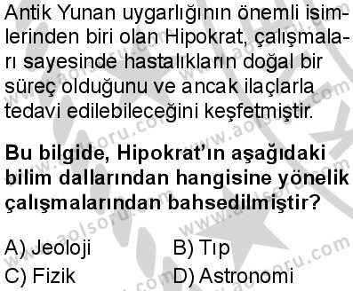Tarih 2 Dersi 2024-2025 yılı 3. Dönem sınavı 1. Soru