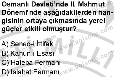 Seçmeli Tarih 2 Dersi 2024-2025 yılı 3. Dönem sınavı 5. Soru