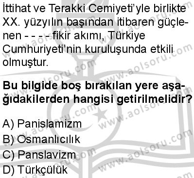 Seçmeli Tarih 2 Dersi 2024-2025 yılı 3. Dönem sınavı 6. Soru