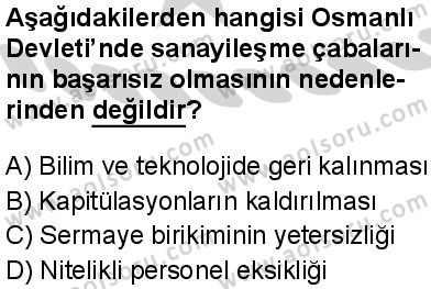 Seçmeli Tarih 2 Dersi 2024-2025 yılı 3. Dönem sınavı 8. Soru