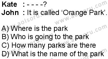 İngilizce 1 Dersi 2024-2025 yılı 3. Dönem sınavı 3. Soru