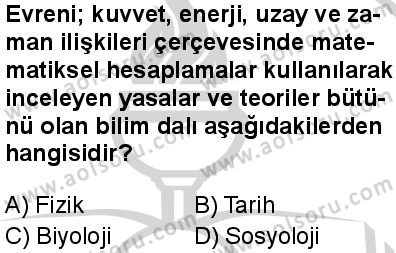Fizik 1 Dersi 2024-2025 yılı 3. Dönem sınavı 2. Soru