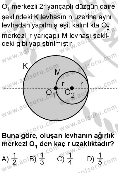 Seçmeli Fizik 1 Dersi 2024-2025 yılı 3. Dönem sınavı 9. Soru