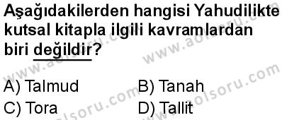 Dinler Tarihi 1 Dersi 2024-2025 yılı 3. Dönem sınavı 7. Soru