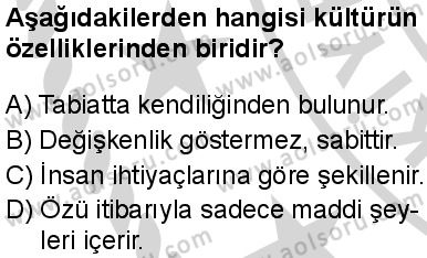 İslam Kültür ve Medeniyeti 1 Dersi 2024-2025 yılı 3. Dönem sınavı 1. Soru