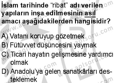 Din Kültürü ve Ahlak Bilgisi 7 Dersi 2024-2025 yılı 3. Dönem sınavı 3. Soru