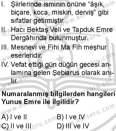 Din Kültürü ve Ahlak Bilgisi 7 Dersi 2024-2025 yılı 3. Dönem sınavı 8. Soru